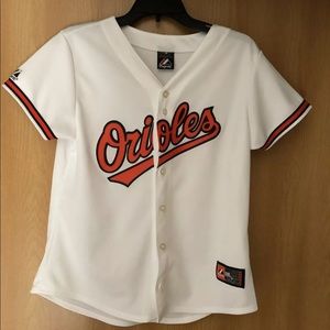 Womens Majestic Baltimore Orioles Jersey Size L
